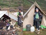 14 1 Yak Herders And Egg Lady, Jerome Ryan Drinking Tea At Pethang camp